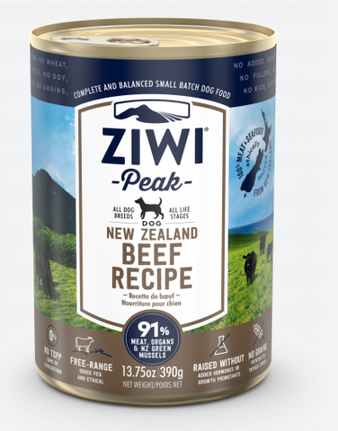 Ziwi Peak Dog Wet - Beef Recipe Canned 390g