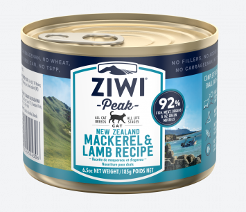 Ziwi Peak Cat Wet - Mackerel & Lamb Recipe Canned 185g
