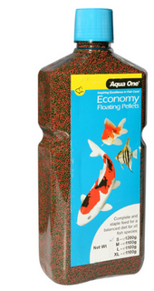 Aqua One Economy Pellet 1mm Bottle 1200g