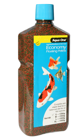 Aqua One Economy Pellet 1mm Bottle 1200g