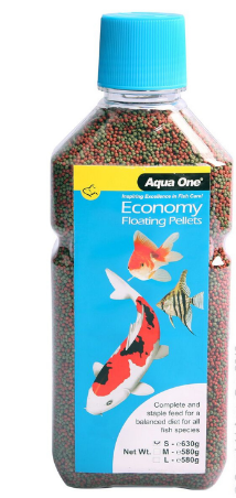 Aqua One Economy Pellet 1mm Bottle 630g