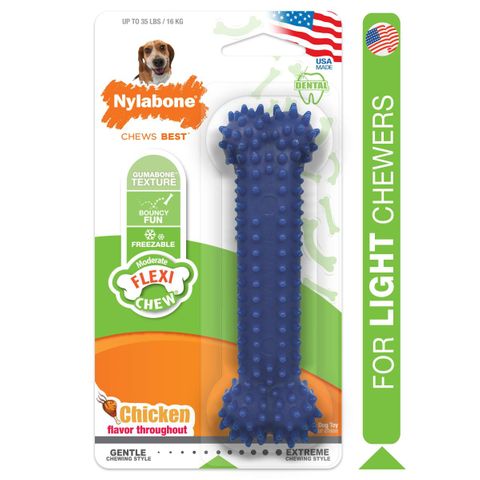 Nylabone Dental Chew Bone Regular Dk Blue (NX934P)