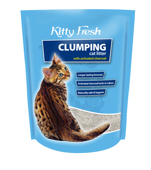 Kitty Fresh Clumping Cat Litter Activated Charcoal 5kg