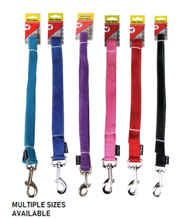 Pet One Leash Reflective 15mm Wide 150cm Long Aqua