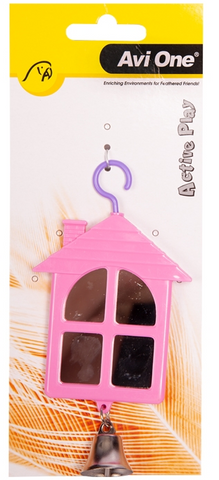 Avi One Bird Toy - House Shaped Mirror