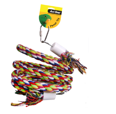 Avi One Parrot Toy - Rope Twister With Bell
