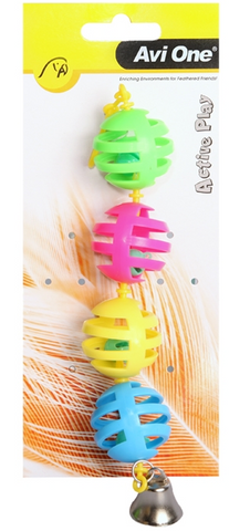 Avi One Bird Toy - Geo Balls With Bells