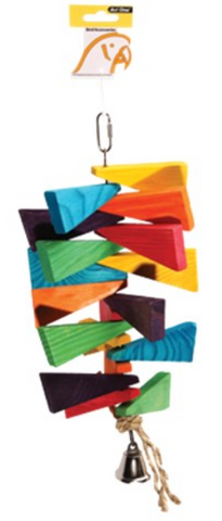 Avi One Parrot Toy - Wooden Steps With Bell