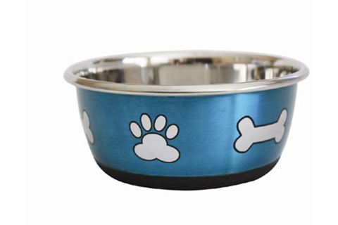 Durabolz Paw & Bone Bowl Metallic Blue 500mL