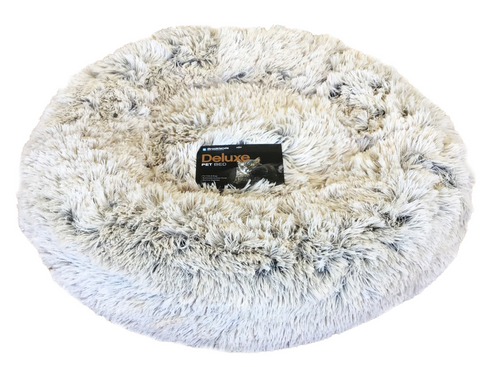 Calming Pet Bed Caramel Latte Med 75cm