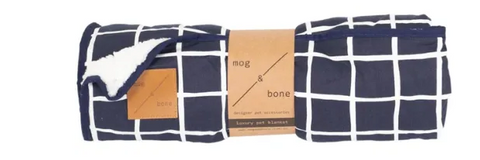 Mog & Bone Blanket Navy Check