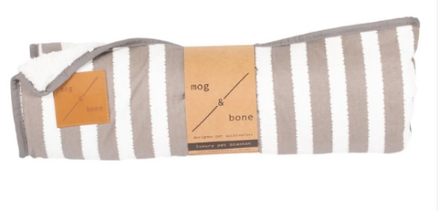 Mog & Bone Blanket Latte Hamptons Stripe