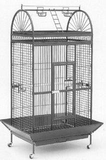 Avi One Parrot Cage - SY210 Black/Silver 102x79x177cm
