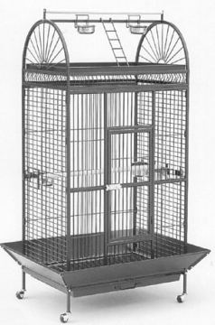 Avi One Parrot Cage - SY210 Black/Silver 102x79x177cm