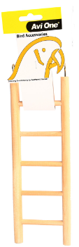 *Avi One Bird Wooden Ladder 5 Rung