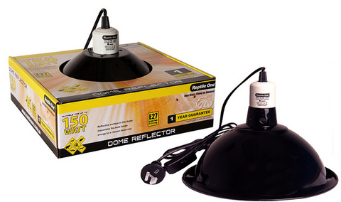 Reptile One Dome Reflector Ceramic Suit Up To 150w E27 Screw Fitting 26.5cm