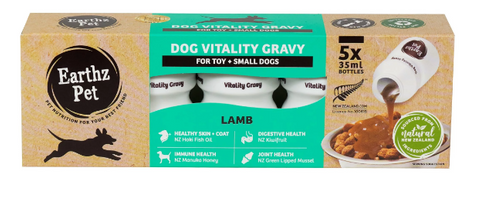 Earthz Pet Vitality Gravy Small Dog Lamb 35ml 5pk
