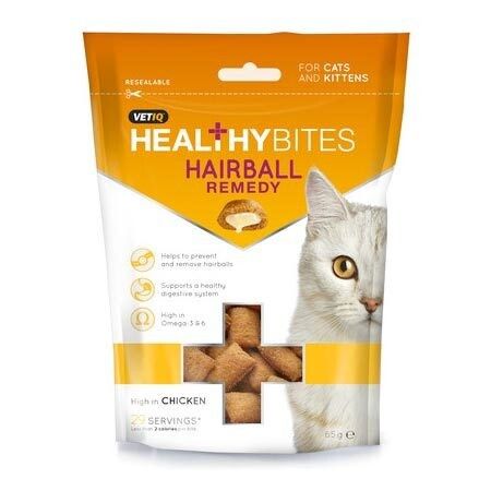 VetIQ Healthy Bites Cat Hairball Remedy Treats 65g
