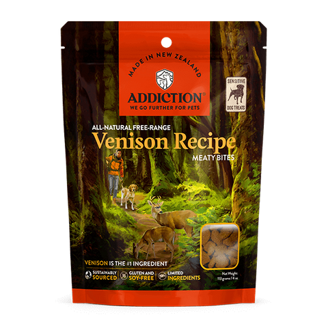 Addiction Meaty Treats Venison 113g
