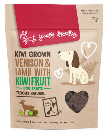 Yours Droolly Venison & Lamb With Kiwifruit Dog Treats 90g