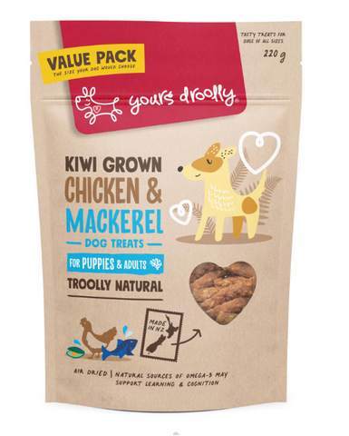 Yours Droolly Chicken & Mackerel Puppy Treats 220g