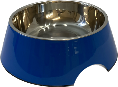 Pet One Melamine Bowl  1400ml S/steel Blue