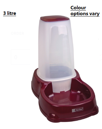 Pet One Waterer 3L (Assorted Colours)