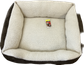 Pet One Bed Sheepskin Lounger 60x50x20cm Chocolate/Cream