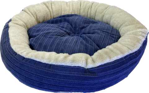 Pet One Bed Large Round Blue