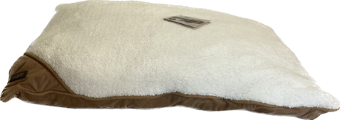 AFP Faux Lambswool  Pillow Bed  Tan Sml
