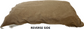 AFP Faux Lambswool  Pillow Bed  Tan Sml