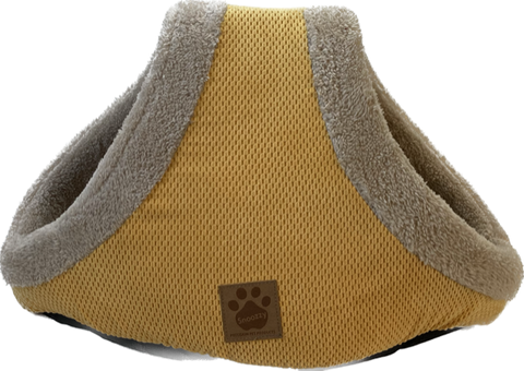 Snoozy Mod Chic Double Hide & Seek Bed Buff Yellow