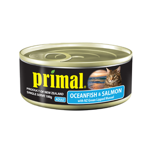 Primal Cat Wet Ocean Fish & Salmon Canned 100gm