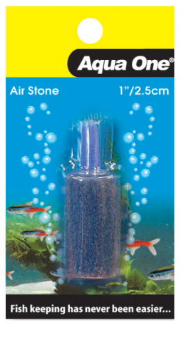Aqua One Air Stone - 1 Inch 2.5cm Cylinder Carded