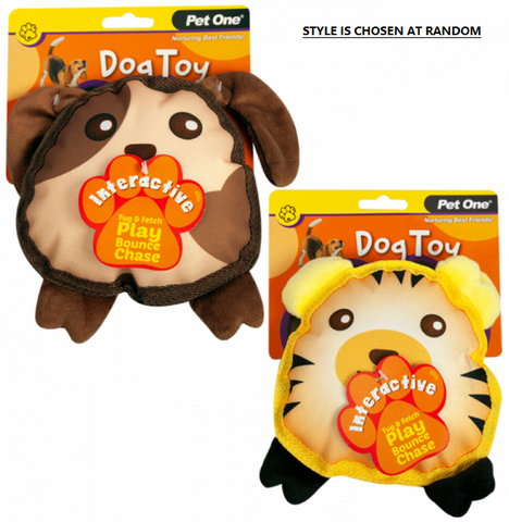 Dog Toy Interactive Squeaky Assorted 19cm