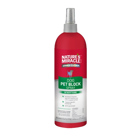 Nature's Miracle Advanced Platinum Dog Pet Block Spray 473ml