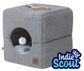 Indie & Scout Foldable Cube Bed Charcoal 40x40x40cm