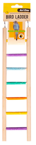Avi One Bird Toy - Wooden Ladder With 7 Sand Steps