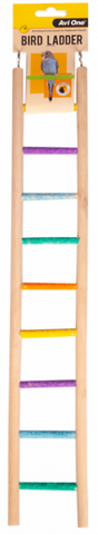Avi One Bird Toy - Wooden Ladder With 9 Sand Steps