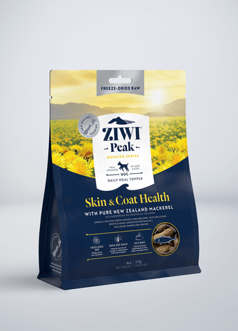 Ziwi Peak Dog Freeze Dried Booster - Mackerel Recipe Skin & Coat 114g
