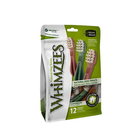 Whimzees Toothbrush Med 12pk