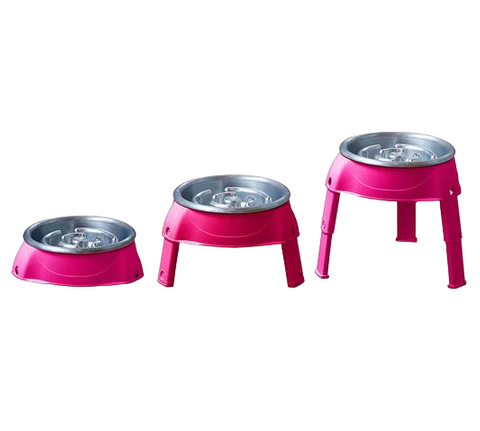 Outward Hound 3in1 UP Feeder Aluminium Pink Petmart