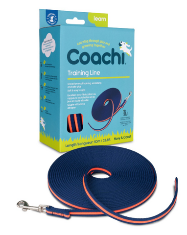 Coachi Training Line Navy & Coral 10m