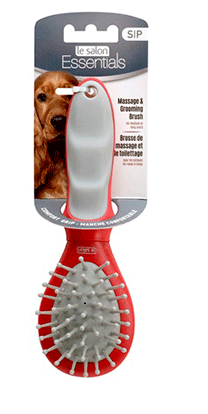 Le Salon Essentials Dog Massage & Grooming Brush Small