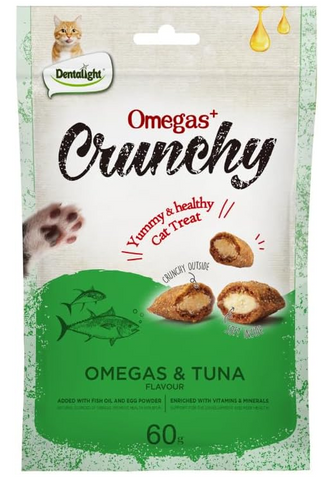 Dentalight Cat Treat Omegas+ Crunchy Tuna Flavour 60g