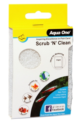 Aqua One Scrub n Clean Algae Pad Fine White