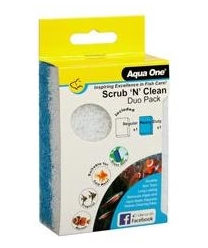 Aqua One Scrub N Clean Algae Pad Duo Pack