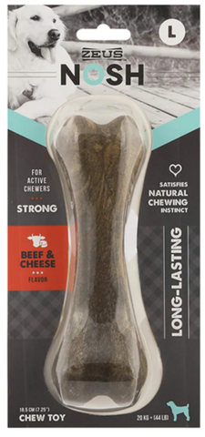 Zeus Nosh Strong Chew Bone Beef & Cheese Lge 18.5cm