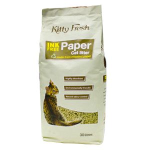 Kitty Fresh Ink Free Natural Paper Cat Litter 30L