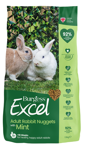 Burgess Excel Rabbit Nuggets Adult 1.5kg